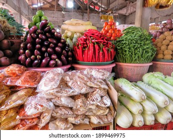 Organic Food And Vegetable Market In Bali, Indonesia 