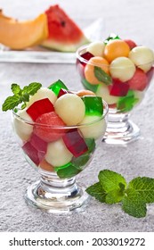 Organic Fruit Salad With Natural Gelatin