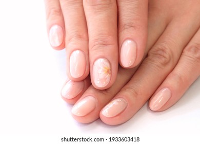 Organic Gel Nails (Flower Nail) - Spring Image