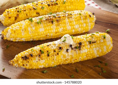 Organic Grilled Corn on the Cob Ready to Eat - Powered by Shutterstock