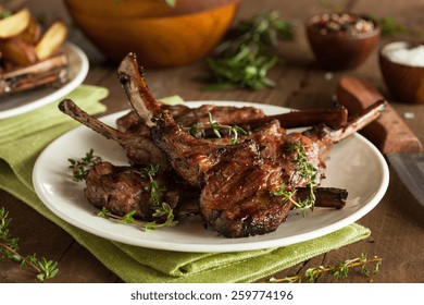 Organic Grilled Lamb Chops with Garlic and Lime - Powered by Shutterstock