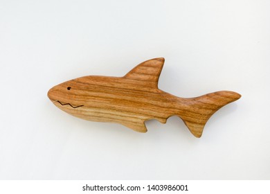 wooden shark toy