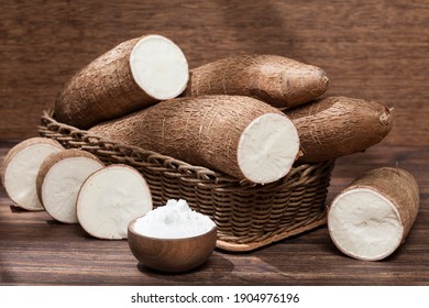 Organic raw Cassava Root Starch - Manihot esculenta.