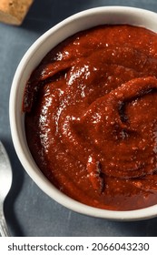 Organic Red Korean Gochujang Sauce In A Bowl