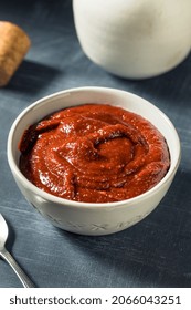 Organic Red Korean Gochujang Sauce In A Bowl