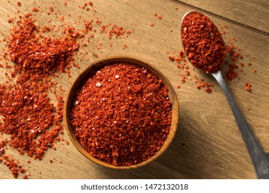 Organic Red Spicy Korean Gochugaru Spice In A Bowl