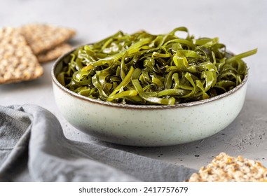 Organic Seaweed Salad in Artisan Bowl