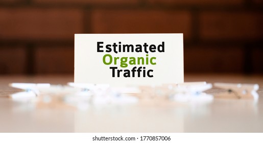 Organic Seo Traffic - Text Of Business Concept On White List And With Clothespins