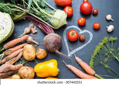 Organic vegetables - Shutterstock ID 307443251