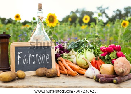 organic vegetables on a table, concept organic farming, agriculture and healthy lifestyle, 