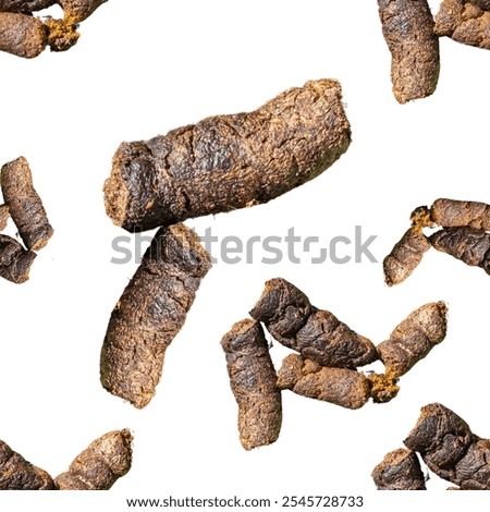 Organic Waste Texture, seamless pattern of poo 