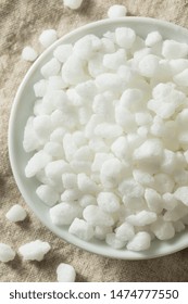 Organic White Pearl Sugar In A Bowl