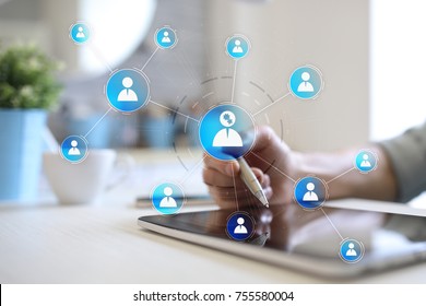 Organisation Structure Chart, People's Communication Network. HR, Human Resources.