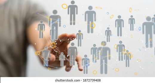 Organization Chart Team Concept Networking