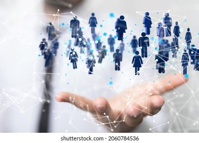 organization chart team concept networking - Shutterstock ID 2060784536
