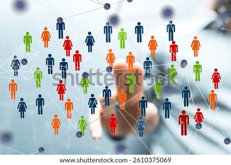 organization chart team concept networking technology

