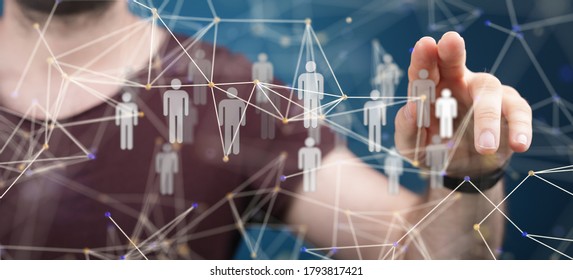 Organization Network Team Concept Networking Stock Photo 1793817421 ...