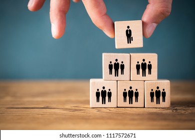 organization and team structure symbolized with cubes - Shutterstock ID 1117572671