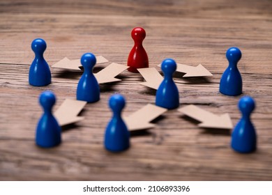 Organization Teamwork Concept. Business Work Delegation Structure - Shutterstock ID 2106893396