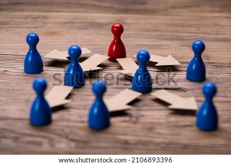Organization Teamwork Concept. Business Work Delegation Structure