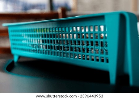 Organized Chaos: Close-Up of Office Desk Tray with Documents