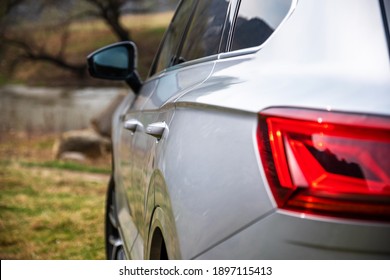 Orheiul Vechi, Rep. of Moldova: 21 March 2019. Test Drive Volkswagen Touareg 3.0 TDI V6. Exterior Image. - Shutterstock ID 1897115413
