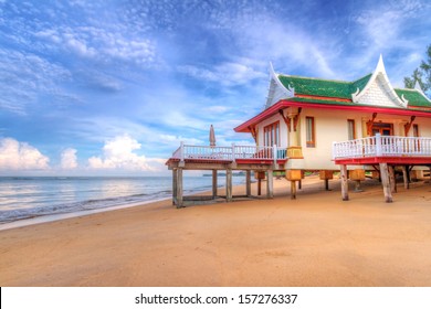 Oriental Architecture Holiday House On The Beach Of Thailand