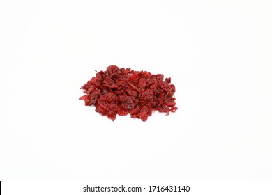 Oriental medicine ingredients photographed on white background
