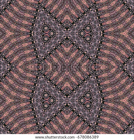 Oriental seamless wallpaper tiles pattern, based on bark of palm tree 