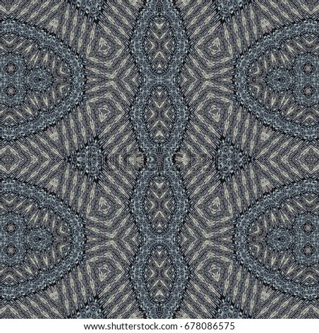 Oriental seamless wallpaper tiles pattern, based on bark of palm tree 