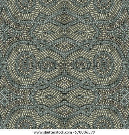 Oriental seamless wallpaper tiles pattern, based on bark of palm tree 