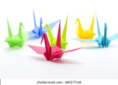 origami cranes - Powered by Shutterstock