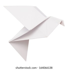 Origami Dove Isolated On White