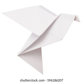 Origami Dove Isolated On White