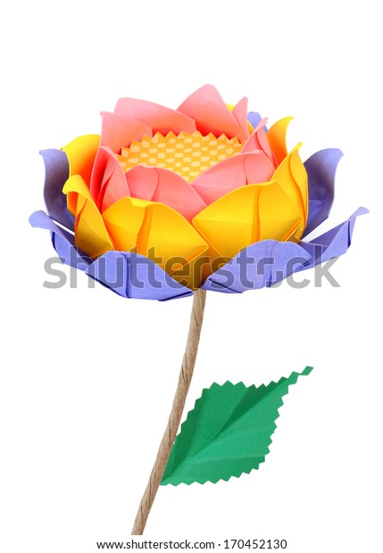 Origami Lotus Flower Stock Photo Edit Now 170452130