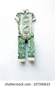 Origami One Dollar Bill Shirt Trousers Stock Photo 107240615 | Shutterstock