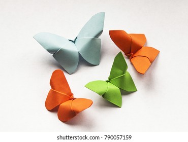 Origami paper butterfly