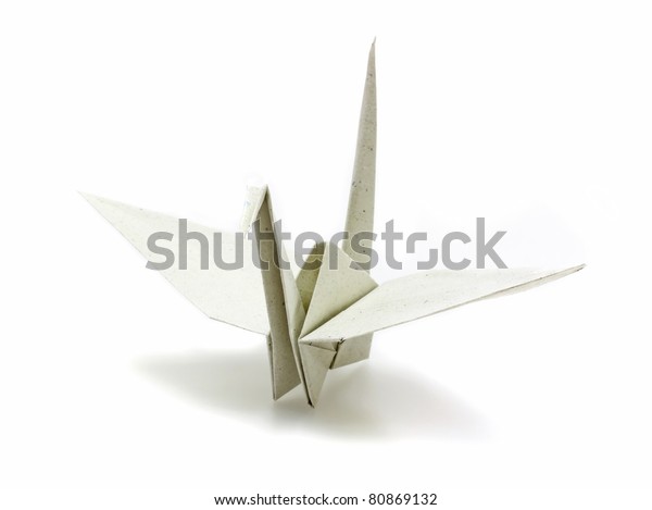 Origami Paper Crane Made Recycle Paper Stock Photo Edit Now