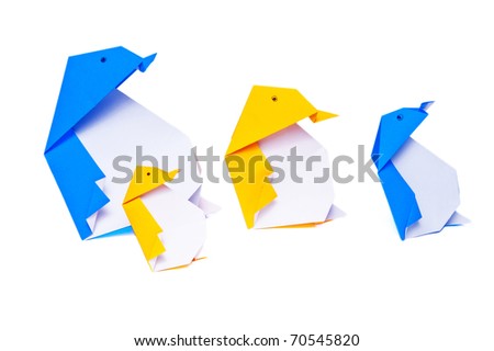 Origami penguin