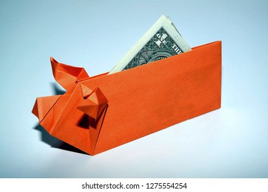 Imágenes Fotos De Stock Y Vectores Sobre Origami Pig Money