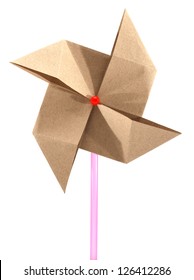 Origami Recycle Paper Windmill