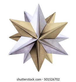 Origami Silver Bronze Star