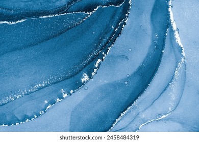 Original artwork photo of marble ink abstract art. High resolution photograph from exemplary original painting. Abstract painting was painted on HQ paper texture to create smooth marbling pattern. Arkistovalokuva