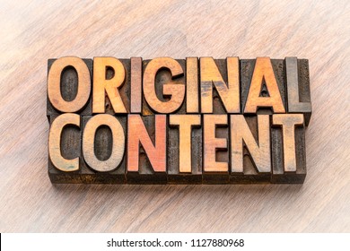 Original Content  - Word Abstract In Vintage Letterpress Wood Type Blocks