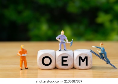 original equipment manufacturer (OEM) provides the components in another company's product.word.Miniature Concept Photography