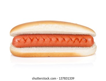 Original Hot Dog. Isolated On White Background