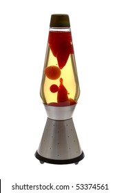 Original Lava Lamp Isolated On White