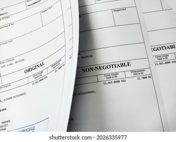 Original and Non Negotiable Bill of Lading or BL is a document issued by a carrier (or their agent) to acknowledge receipt of cargo for shipment.