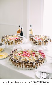 original snacks at wedding tables - Shutterstock ID 1026180706
