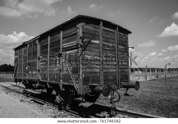 Original Wagon Used Auschwitz Concentration Camp Stock Photo Edit